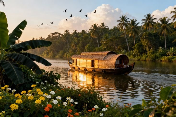 Romantic Kerala Escape – Backwaters & Hill Breezes